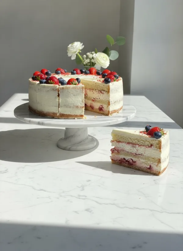 Naked cake s ovocím a mascarpone — City Cake Company Bratislava