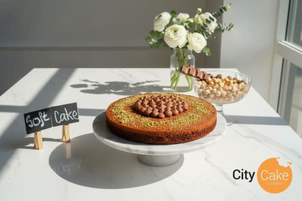 Pistachio and Nut Soft Cake — City Cake Company Bratislava
