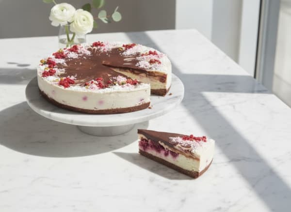 Raw White Chocolate and Raspberries — City Cake Company Bratislava