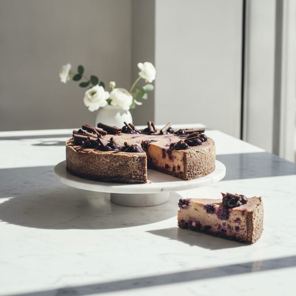 Čučoriedkový cheesecake II — torta na objednávku Bratislava, City Cake Company