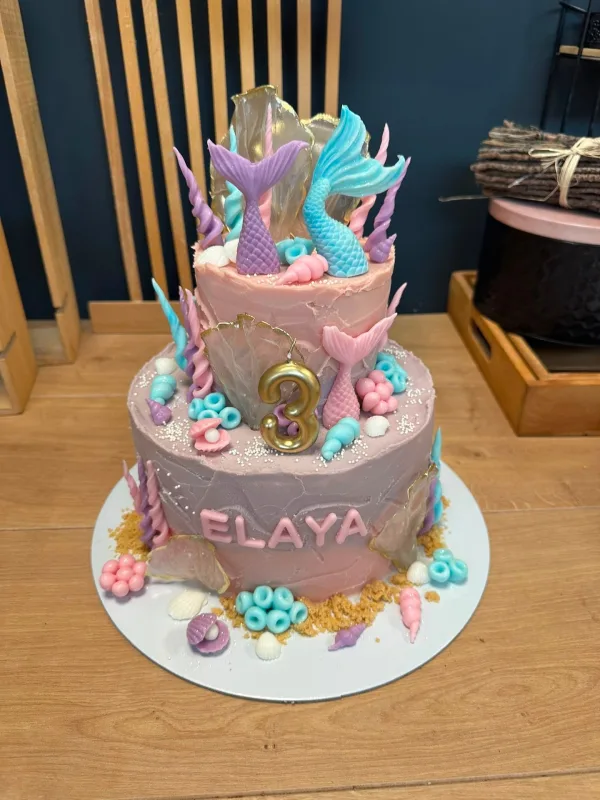 Mermaid children's birthday cake