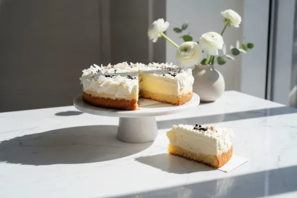 Ľahučký kokosový cheesecake
