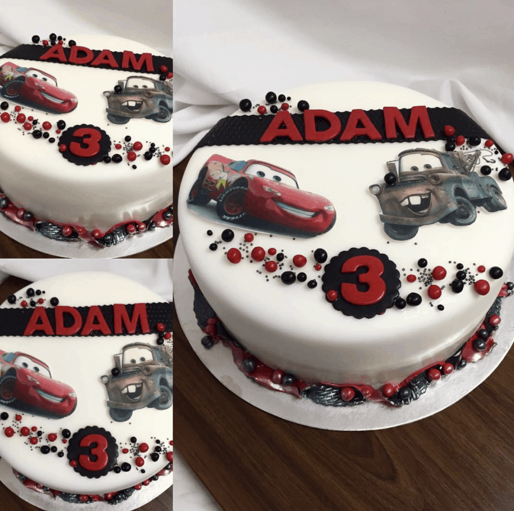 Detska torta auta biela detska torta bratislava