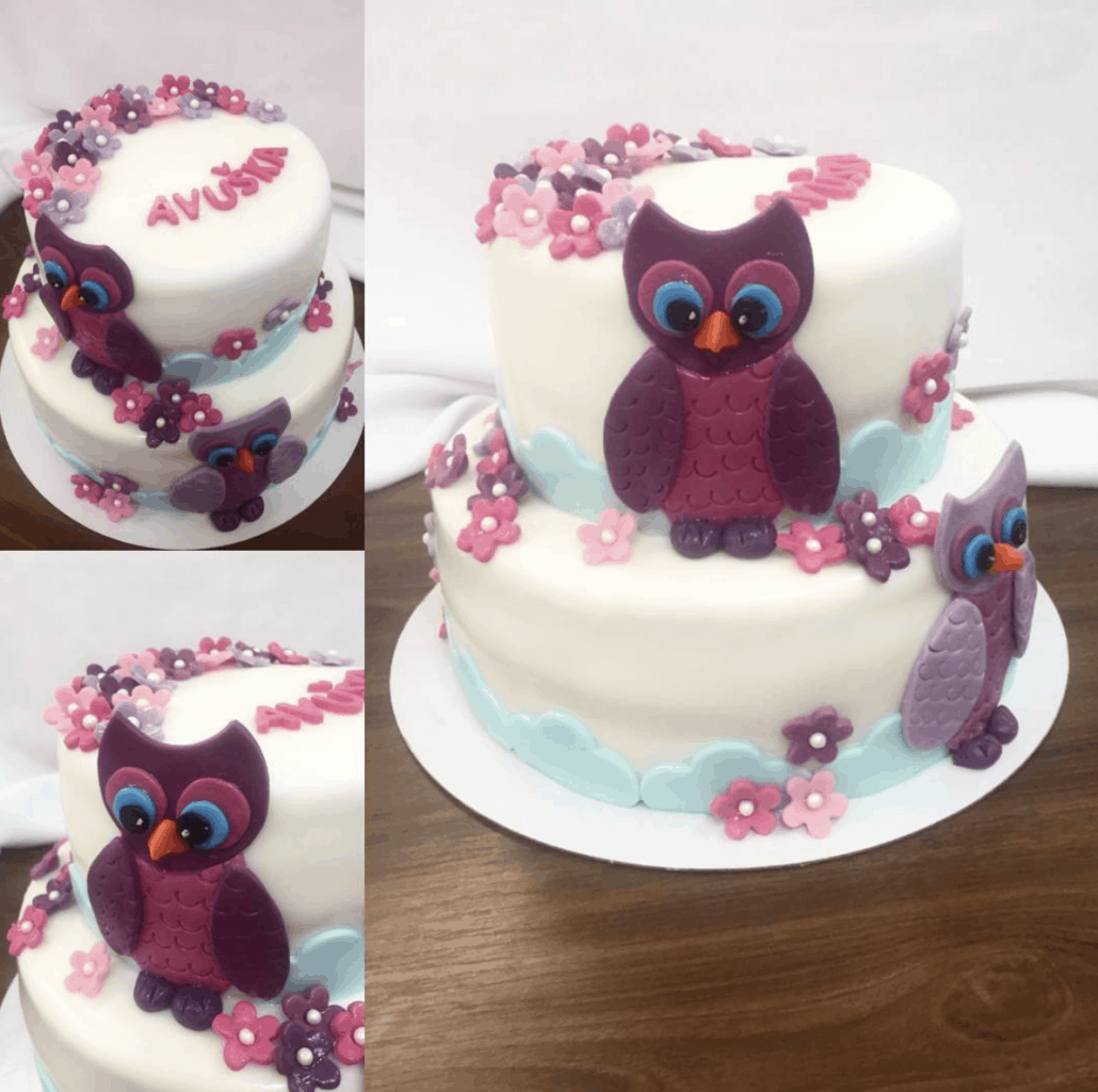 Detska torta fialova sovicka detska torta bratislava