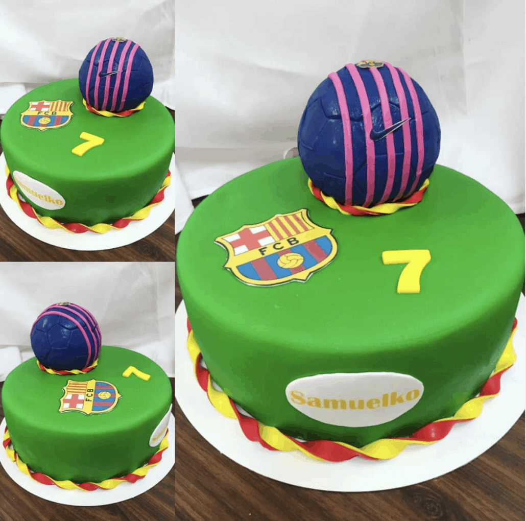 Detska torta futbal barcelona detska torta bratislava