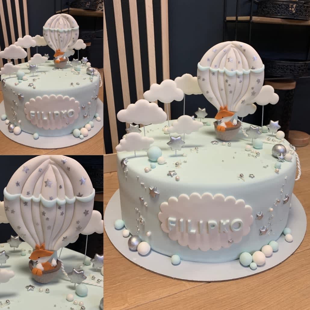 Detska torta liska v balone detska torta bratislava