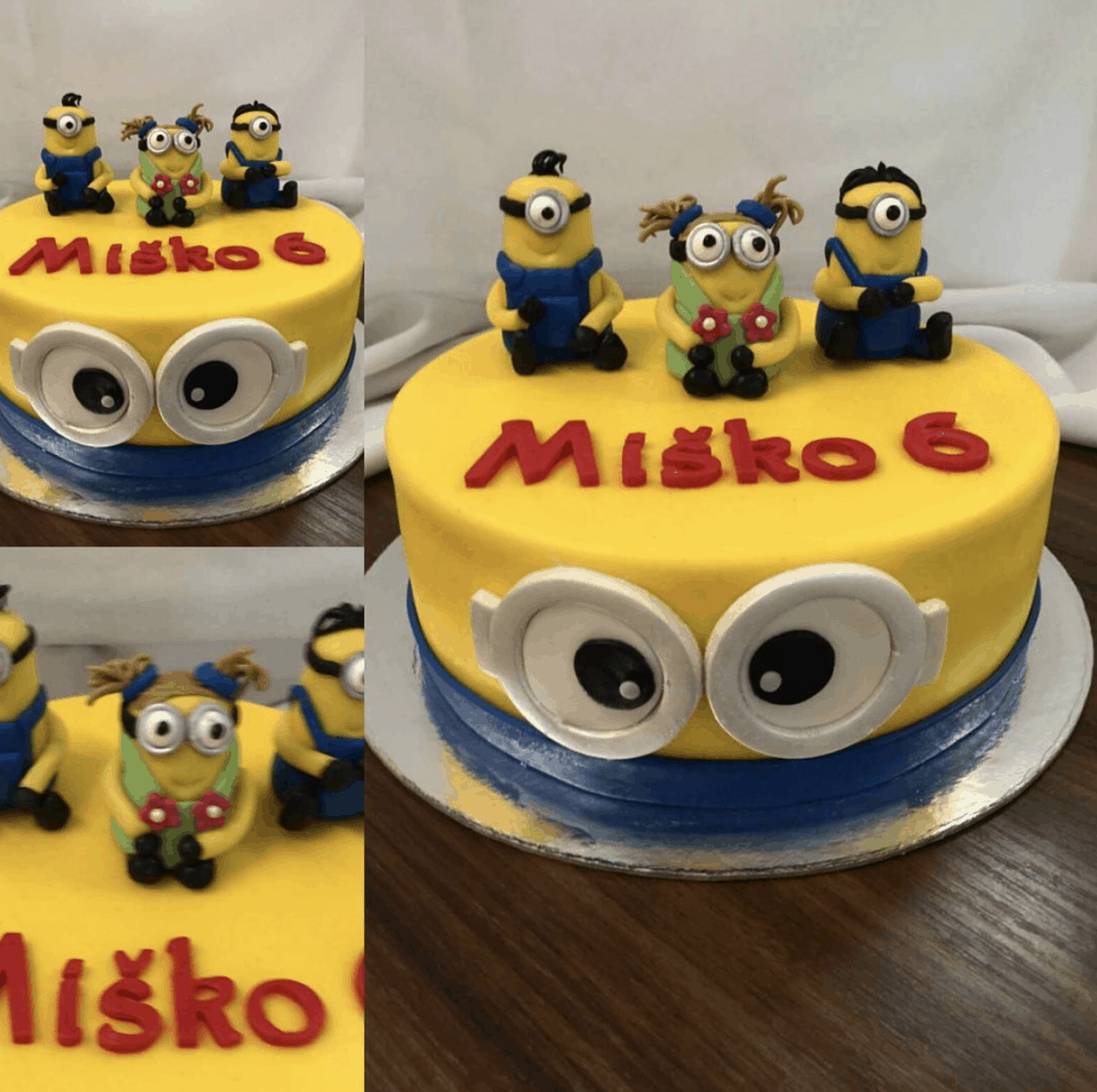 Detska torta mimoni s ocami detska torta bratislava