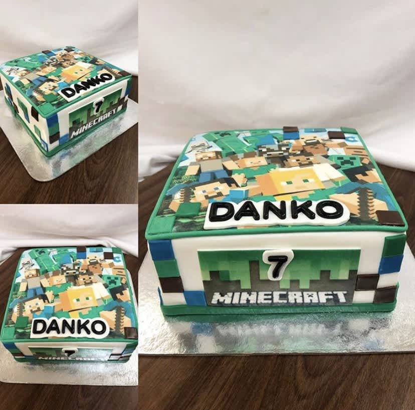 Detska torta minecraft novy detska torta bratislava