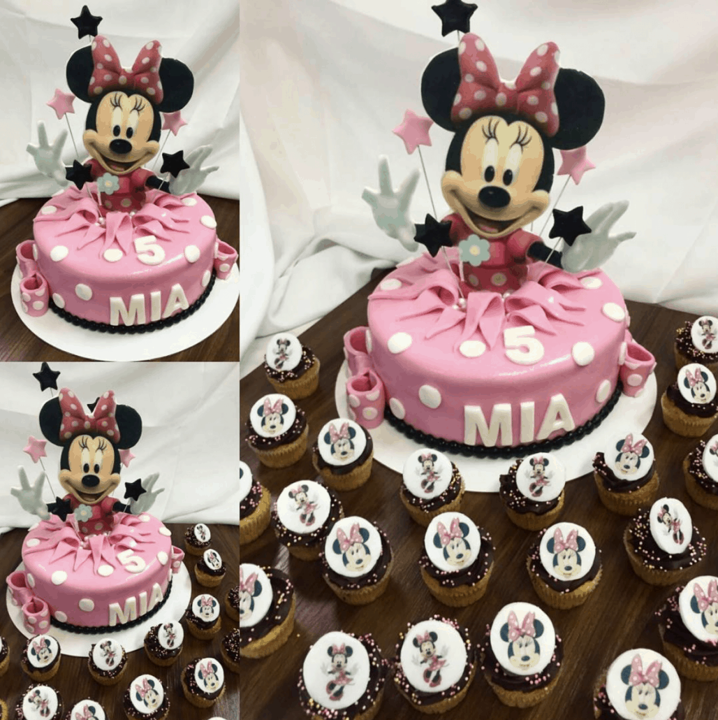 Detska torta minnie s cupcakes detska torta bratislava
