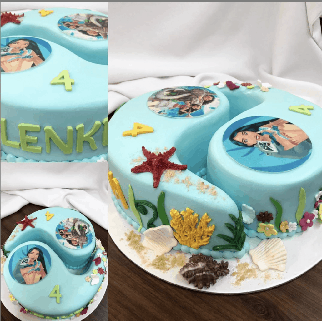 Detska torta pocahontas moana detska torta bratislava