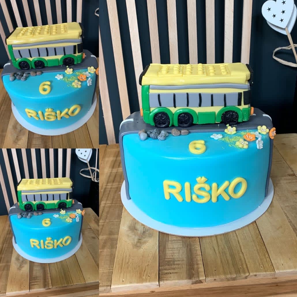 Detska torta s autobusom detska torta bratislava