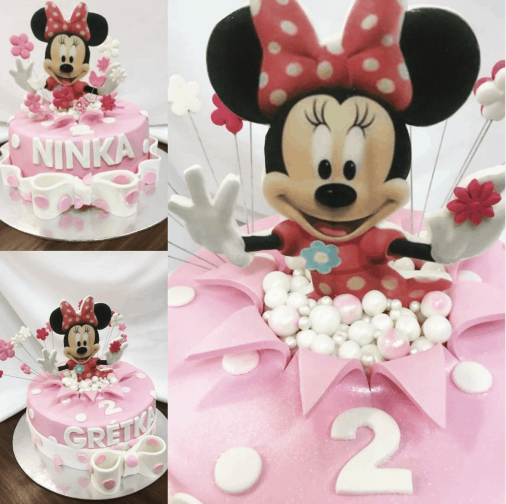 Detska torta vyskakovacia minnie detska torta bratislava