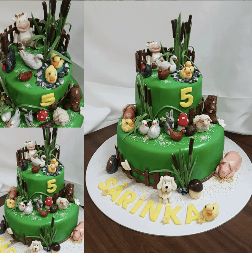 Detska torta zvieratka farma detska torta bratislava