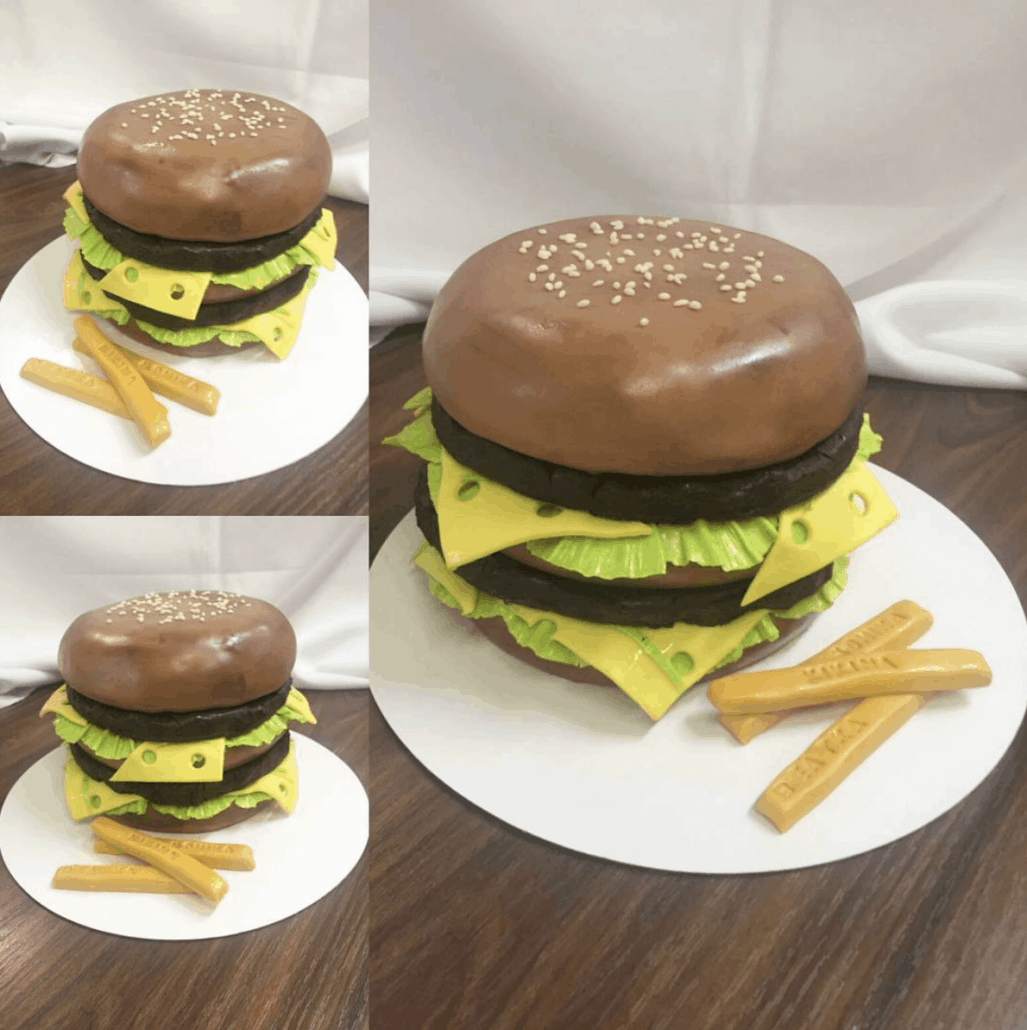 Narodeninova torta burger bratislava