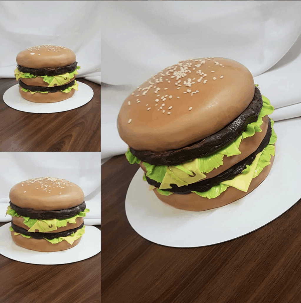 Narodeninova torta hamburger cheeseburger bratislava