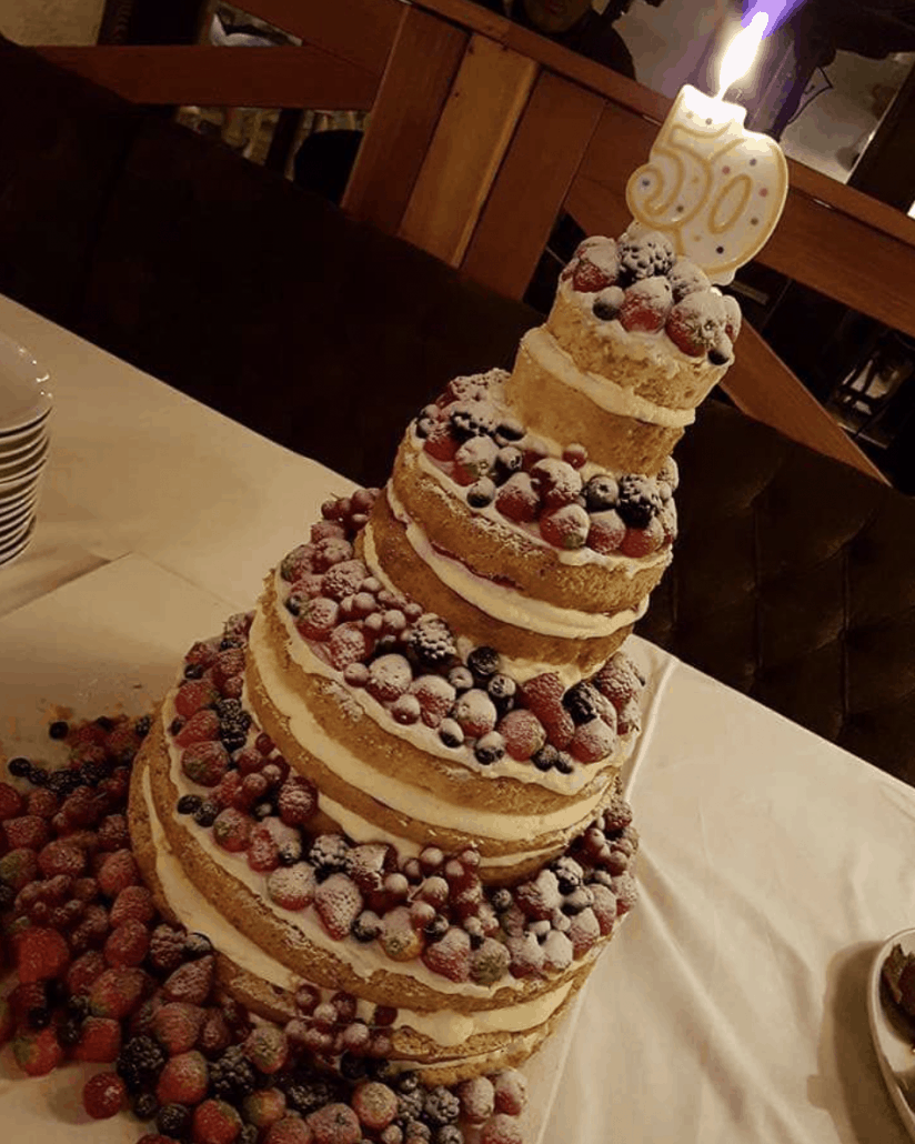 Narodeninova torta naked cake velky bratislava