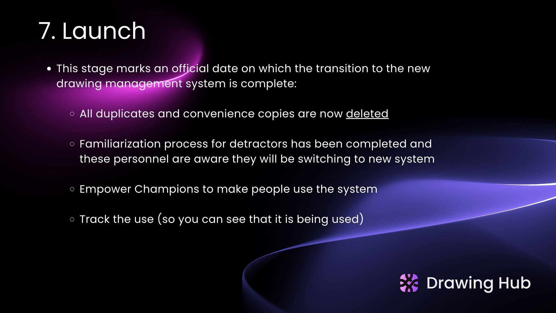 Slide 10 — Engineering Drawing Management adoption guide