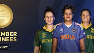 Women's Player of the MonthICC Women’s Player of the Month nominees for December 2025 named