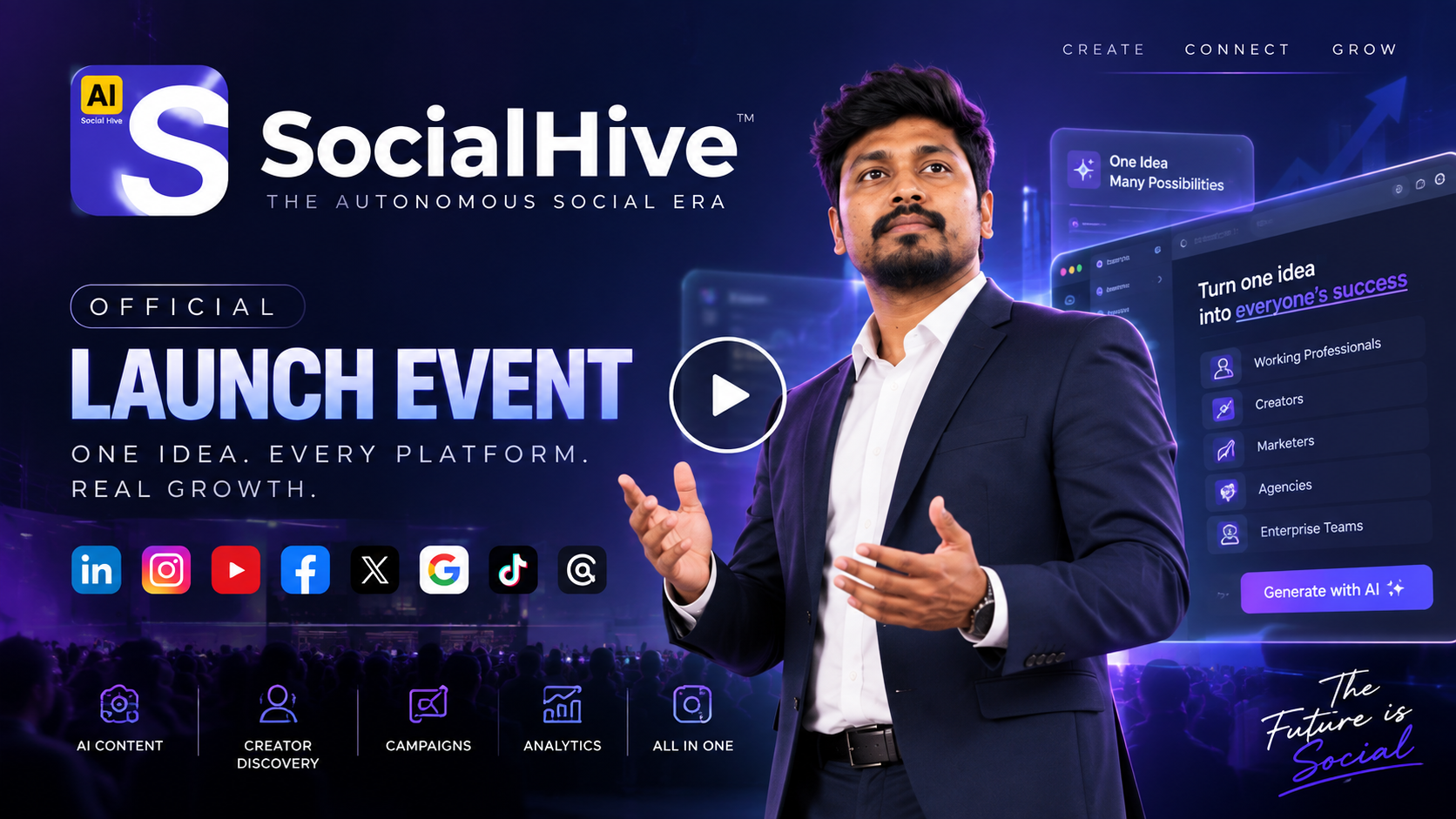 SocialHive Launch Event 🚀: The Autonomous Social Era is Here