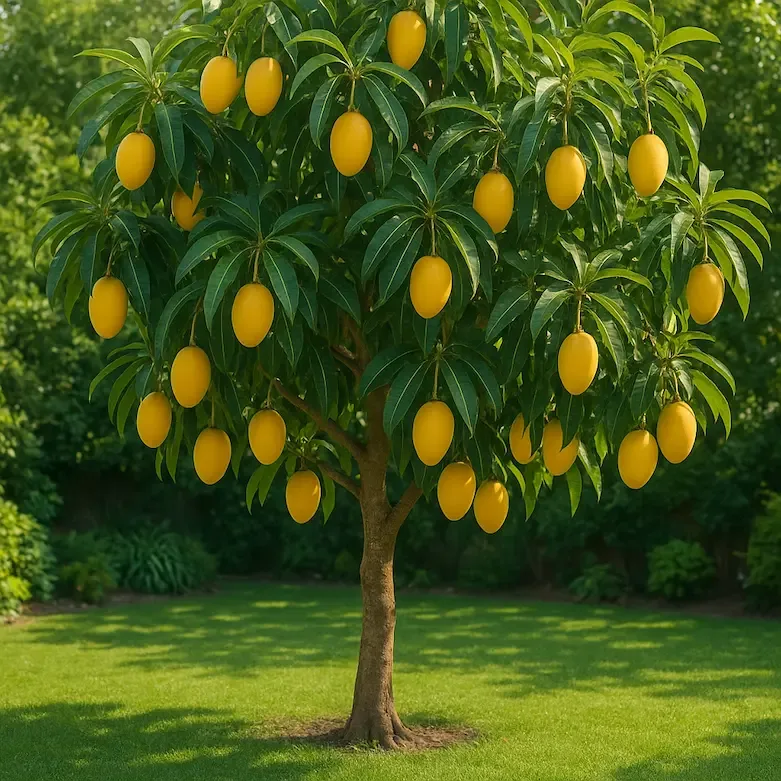 hình ảnh cây xoài trồng sân vườn