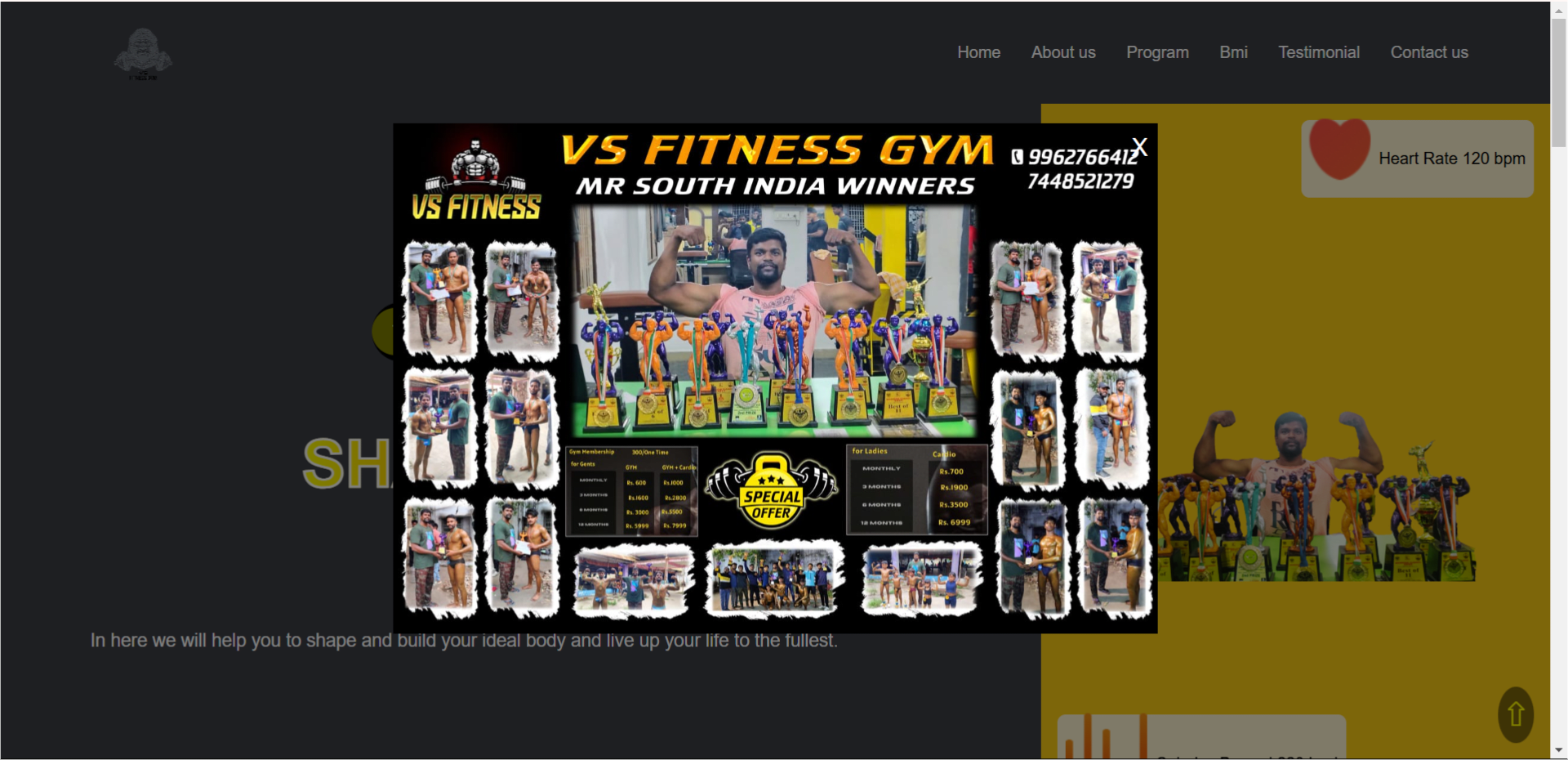 GYM Website