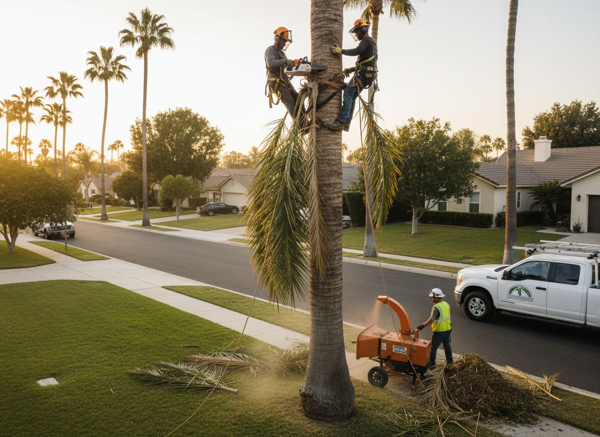 Palm Tree Trimming