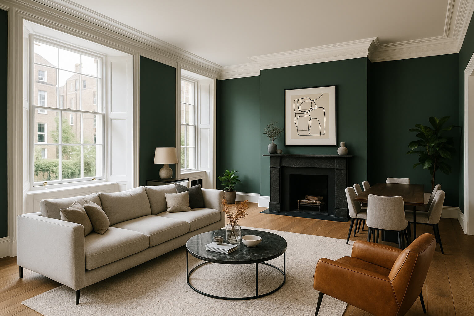 Rushton Painting and Decorating - freshly decorated interior in Glossop Derbyshire