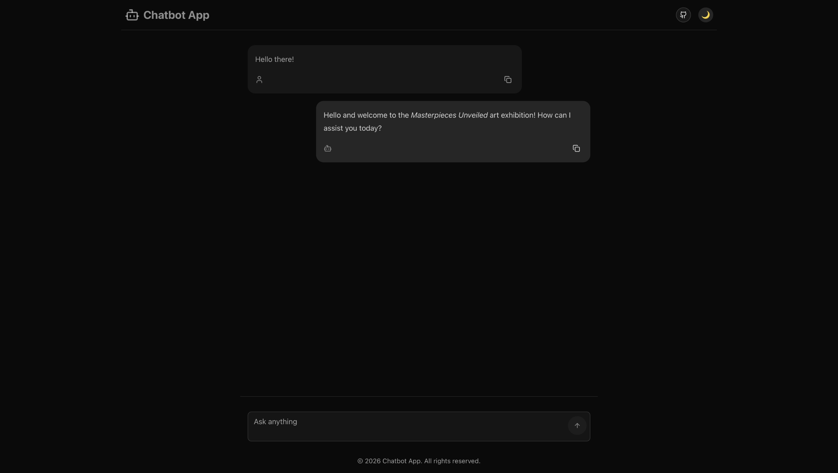 Chat UI Screenshot