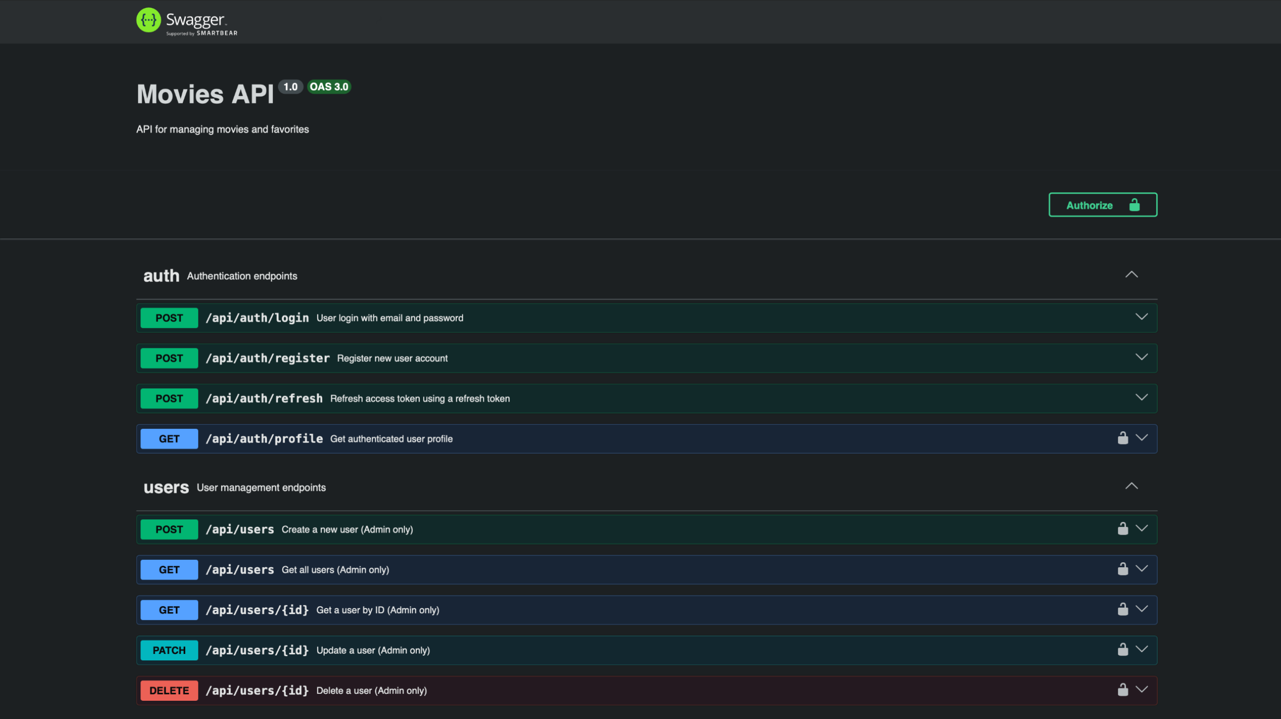 Movies API