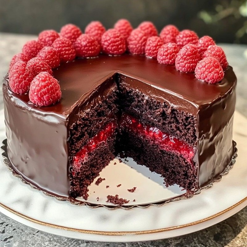 Chocolate Raspberry Cake