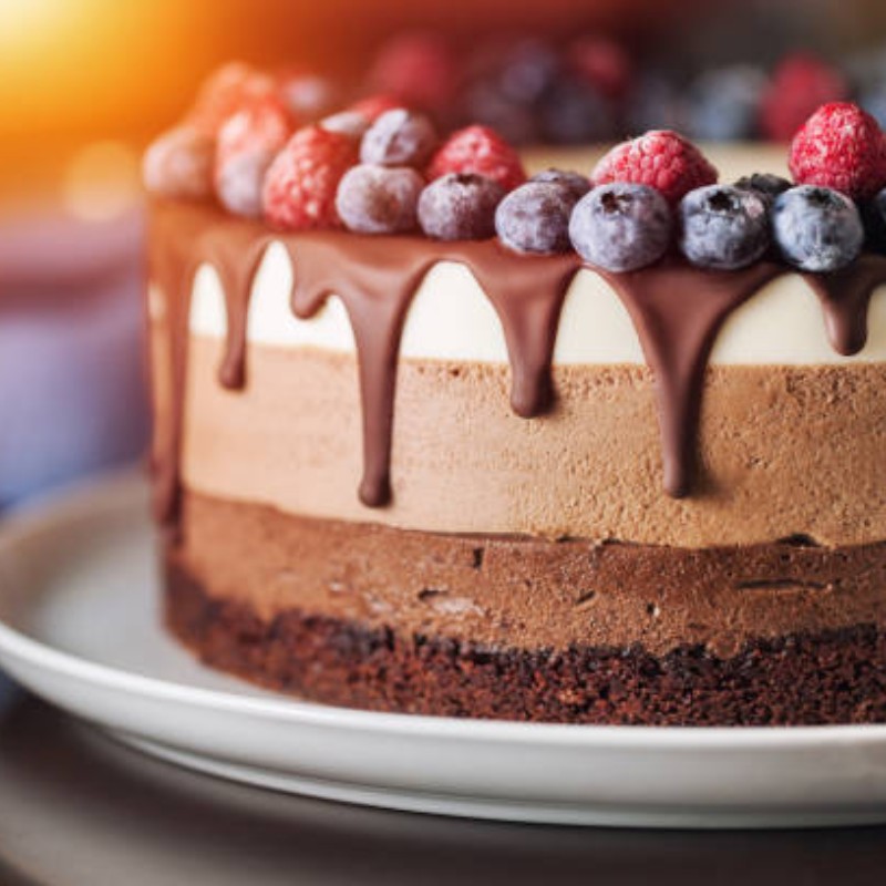 Chocolate Berry Mousse Cake