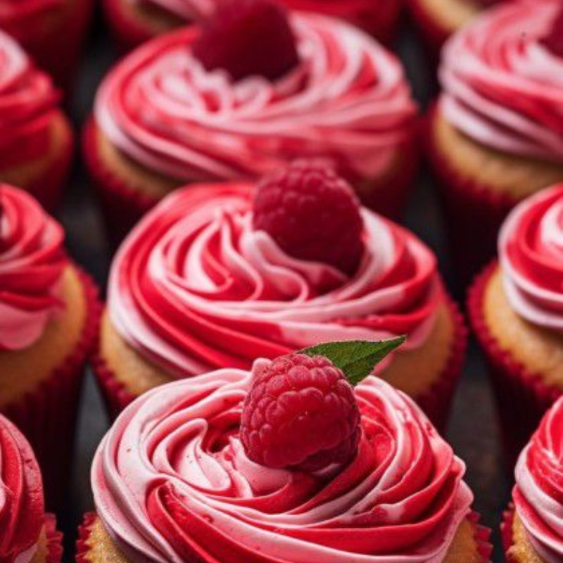 Raspberry Swirl Cupcakes