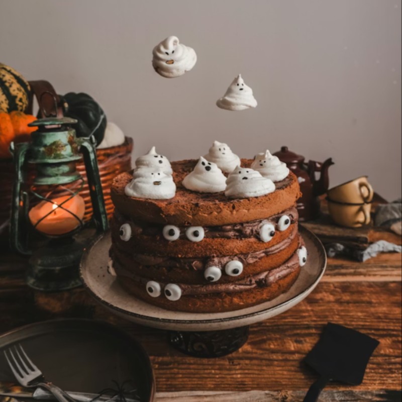 Chocolate Cloud Puff Cake