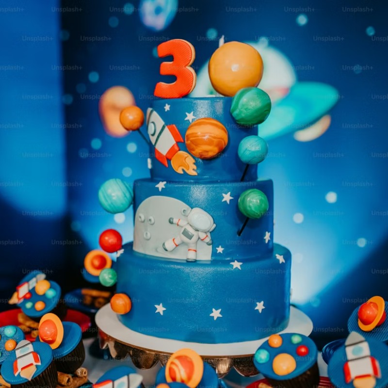 Outer Space Adventure Cake