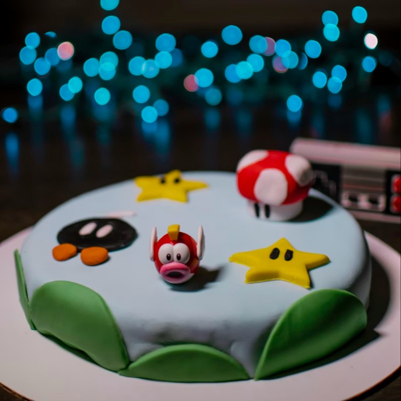 Super Mario Kids Birthday Cake