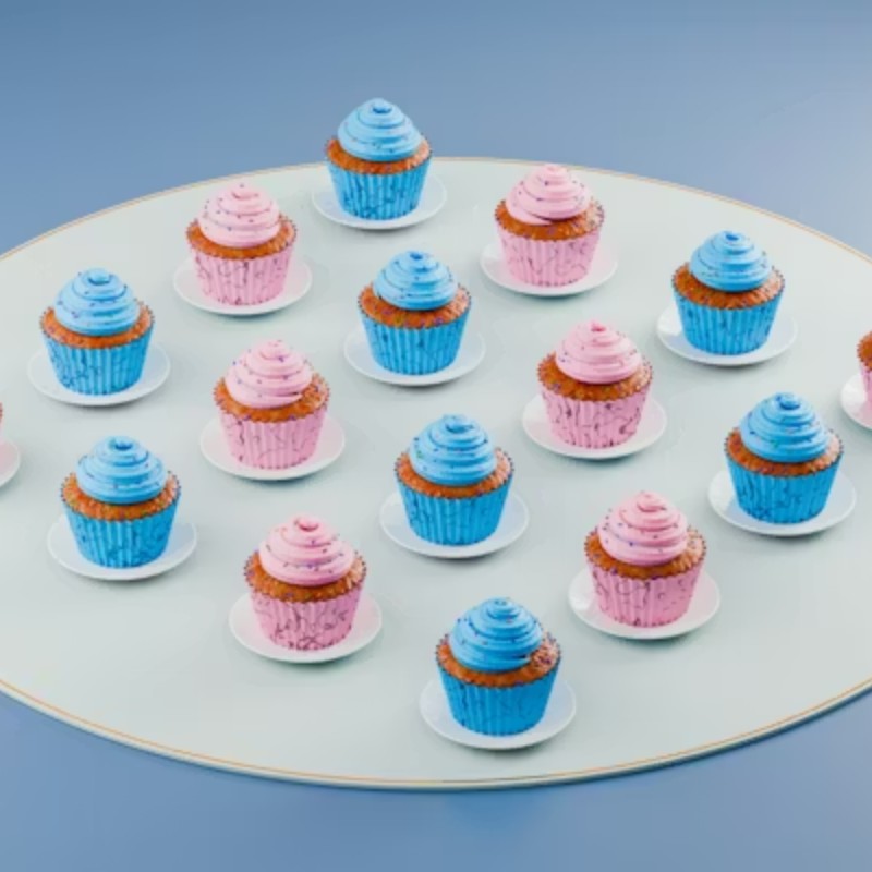 Gender Reveal Cupcakes