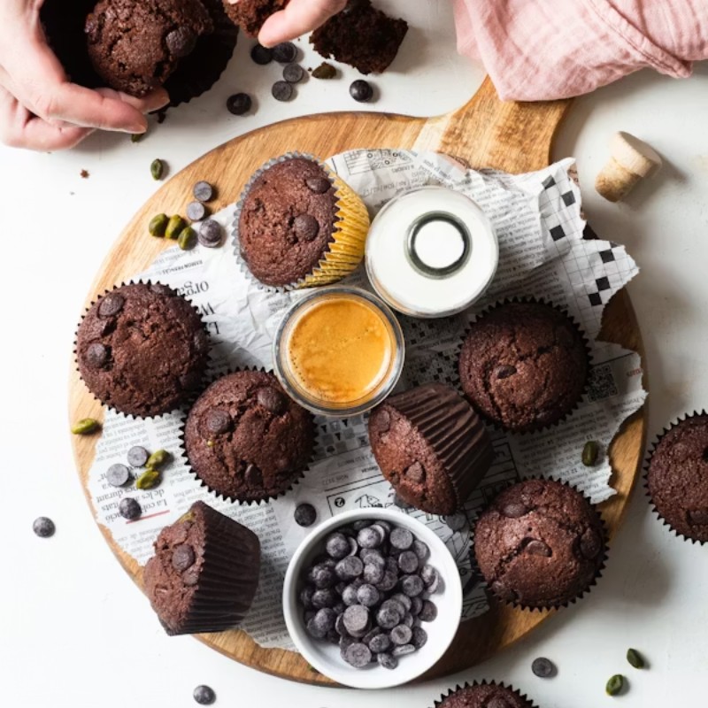 Double Chocolate Chip Muffins