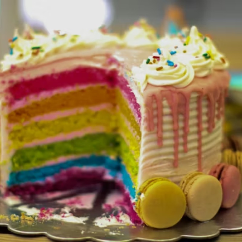 Rainbow Delight Cake