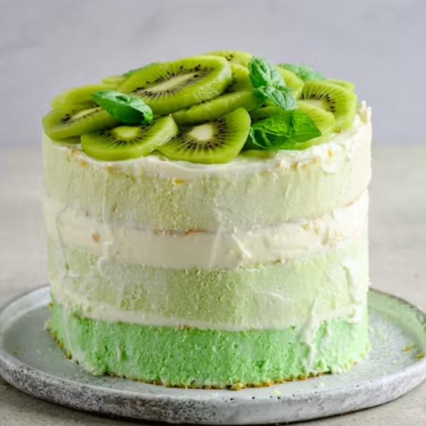 Kiwi Mint Cream Cake
