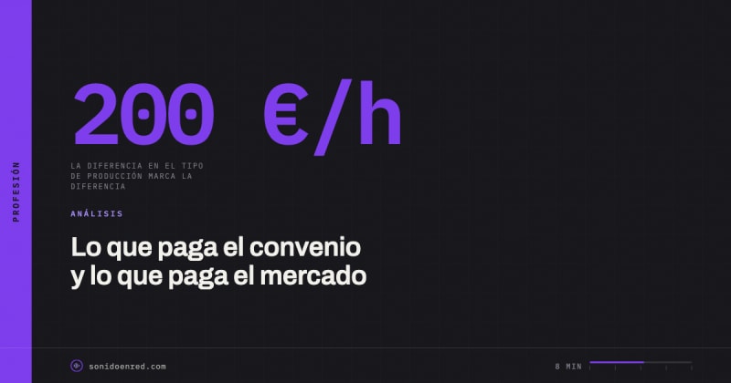 Cuánto cobra un técnico de sonido en España en 2026: convenio y mercado freelance