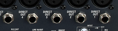 Salidas directas en una mesa Allen & Heath WZ4 16:2