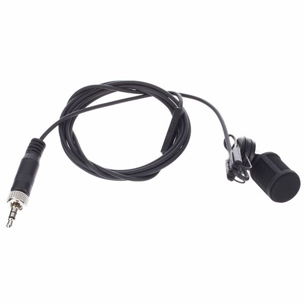 Sennheiser MKE 40-EW lavalier microphone with clip.