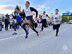 Зареченские пожарные приняли участие в городской легкоатлетической эстафете