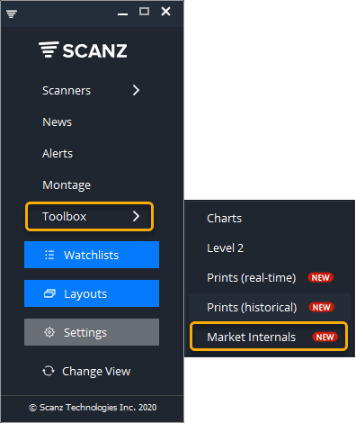 internals_1 - Trading platform screenshot
