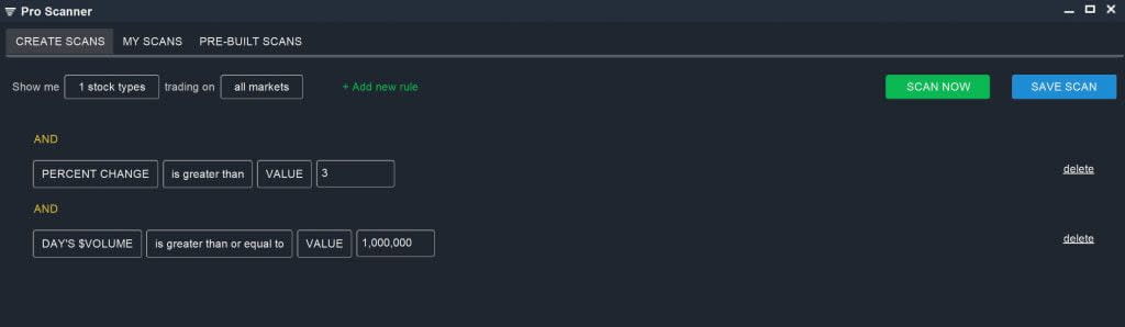 ETF Scanner - Simple Pro Scan