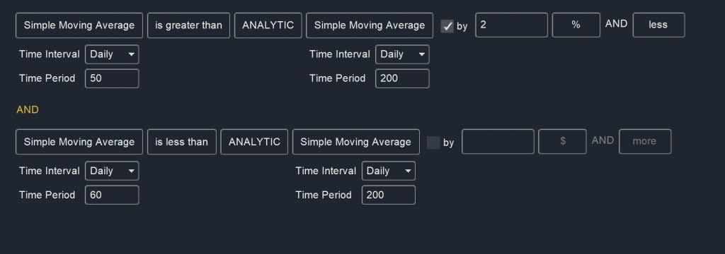 Trend Following - Moving Avg Cross Scan
