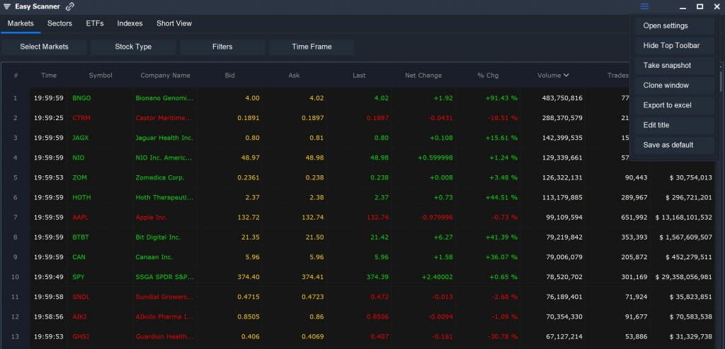 Scanz Customizations - Save Default