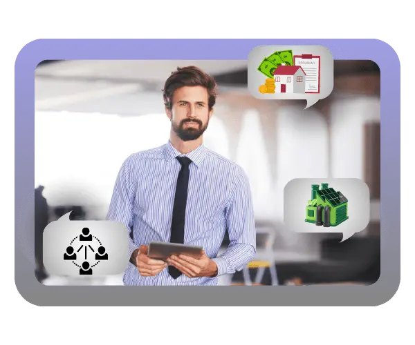 Imagem representando gestão financeira e tomada de decisão com dados