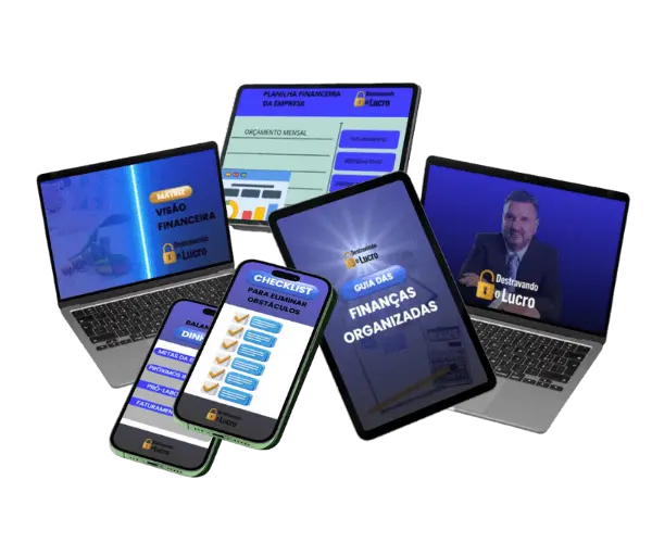 Combo completo de entregáveis do Destravando o Lucro