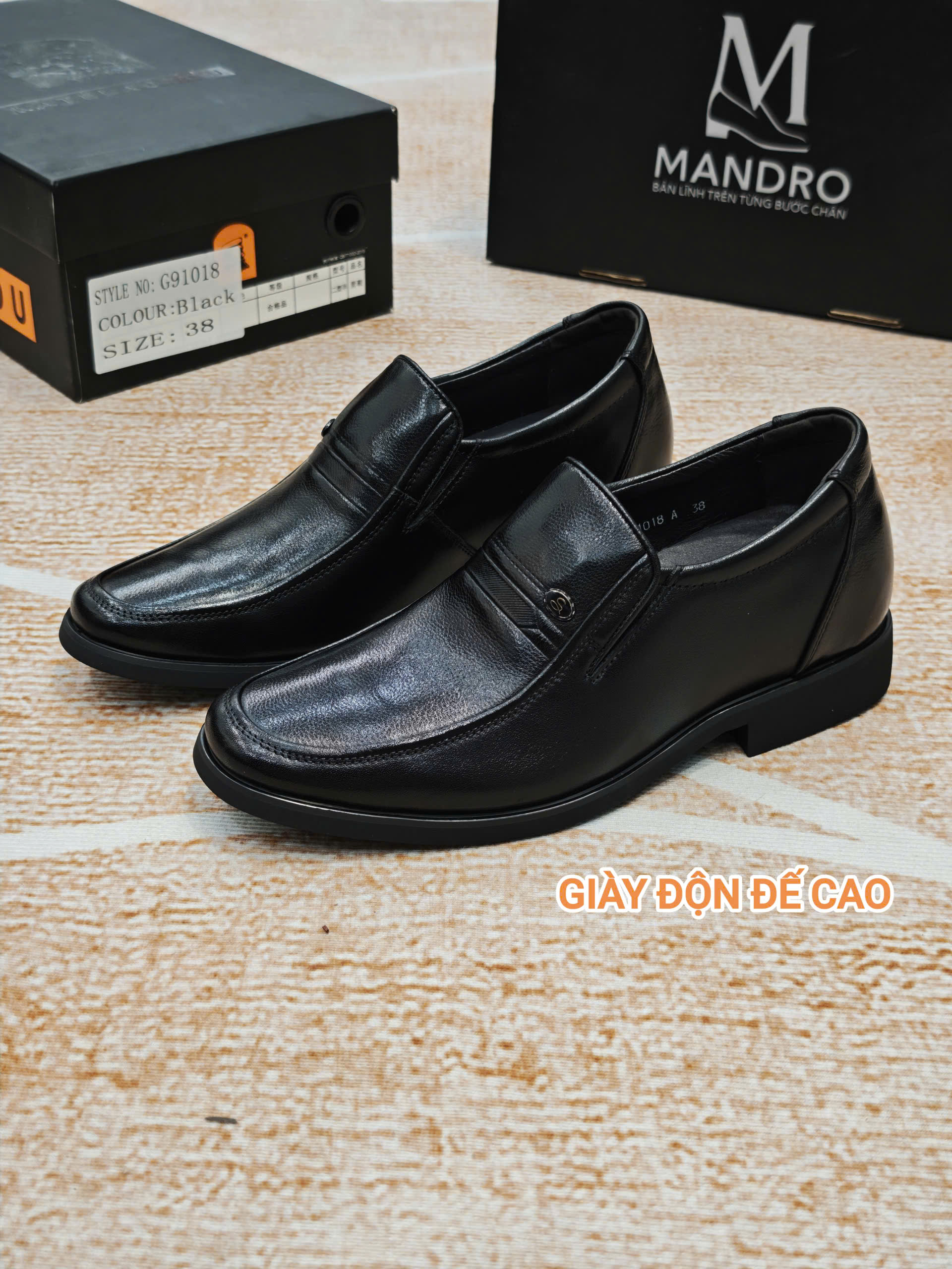 Giày Lười Tăng Chiều Cao 7cm Dành Cho Người Trung Tuổi - G91018